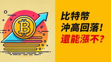 BTC沖高回落!能再漲不?看這些低點⋯⋯