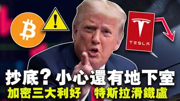 反弹条件不足快见底了;灰度或将被收购?;特斯拉新财报比特币最赚;雪崩瞄准迷因币;加密货币助力特朗普20240125