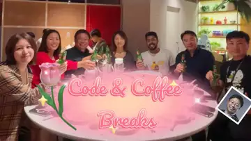Code & Coffee Breaks (Lyrics/music Dr Robert Lee Created for Web3 hardworking girl No, RLAM-W-008)
