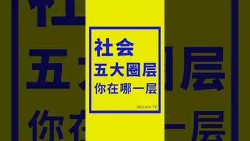 社会五大圈层，你在哪一层？#btc #bitcoin