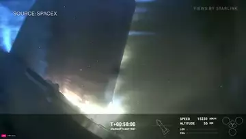 SpaceX Starship: Rocket Reenters Earth's Atmosphere