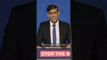 UK's Rishi Sunak says his immigration policy is working
