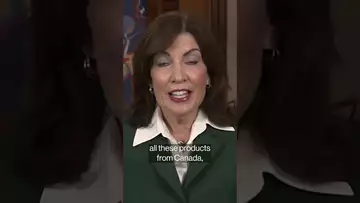 Trump tariffs having “cataclysmic” effect, says NY Gov. Hochul #shorts #trumptariffs #hochul