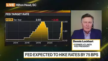 Lockhart: 75 Basis Point Federal Reserve Hike Likely, Can't Rule Out 100