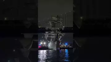 Mexican Naval Sailboat Hits Brooklyn Bridge, Killing Two Crew