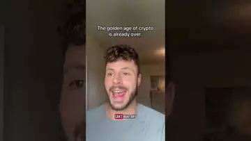 The crypto golden age is OVER.