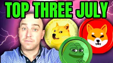 🚨 TOP 3 MEME COINS FOR JULY:  DOGECOIN, SHIBA INU, PEPE COIN
