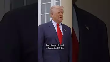 Trump: I'm very disappointed in Russia's Vladimir Putin #war #politics