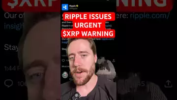 RIPPLE WARNING TO ALL XRP HOLDERS!