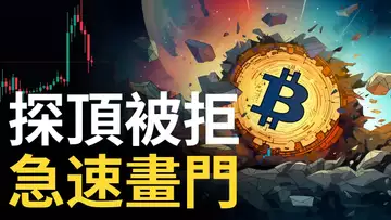 比特幣上漲被拒︱BTC急速下跌畫門︱以太幣跌破前底︱比特币還能漲 ?