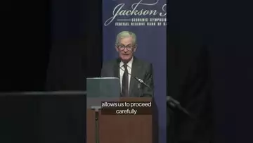Powell says shifting risks may warrant Fed policy adjustment#shorts #powell #jacksonhole #fed