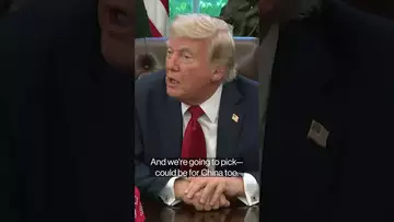Trump: Tariff rate for China could come over next two to three weeks #shorts #trumptariffs #china
