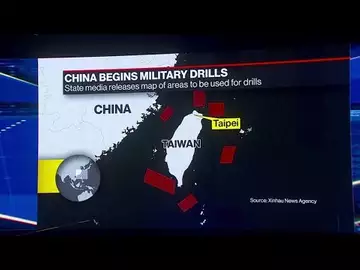 China Says Military Exercises Begin All Around Taiwan