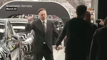 Watch: Elon Musk Dances Again at Tesla Factory Opening