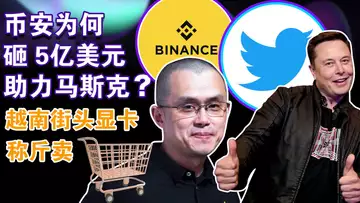 11.3 稳定币巨头“抢滩”新加坡;币安为何砸5亿助力马斯克买推特?加密大牛“给油”加密支付;越南街头显卡秤斤卖;CryptoPunk挑战过关吉尼斯