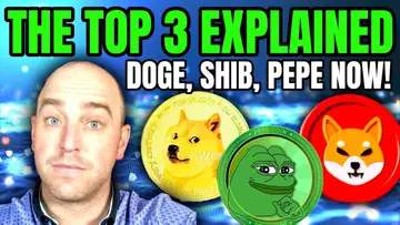 THE TOP 3 MEME COINS RIGHT NOW!  DOGECOIN, SHIB, PEPE EXPLAINED!