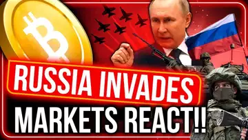 RUSSIA/UKRAINE INVASION CAUSES MARKETS WORST REACTION! (BITCOIN SELLING OVER?)