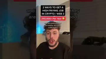 2 WAYS TO GET A HIGH PAYING JOB IN CRYPTO ($250k)
