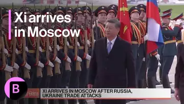 Chinese President Xi Jinping Arrives in Moscow