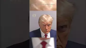 Donald Trump’s mug shot, he’s out on $200,000 bond #politics #shorts