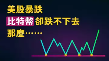 美股暴跌,比特幣卻跌不下去!四萬強支撐?還能不能跌到三萬多?這底部,若沒鯨魚,那就有鬼了!