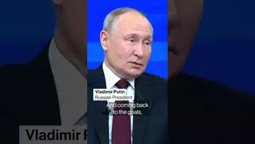 Russia’s Putin says the war with #ukraine will end when it’s goals are met #politics #shorts