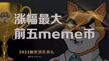 大话加密领域涨幅最大前五meme币,《币链何在》2023加密颁奖礼 20240212