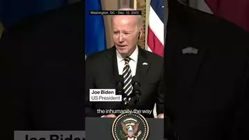 Biden— the safety of Palestinian civilians is of great concern #politics #israel #shorts