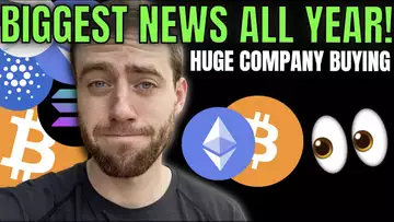 BREAKING NEWS, BIGGEST ALL YEAR! MASSIVE COMPANY JUST BOUGHT CRYPTO!