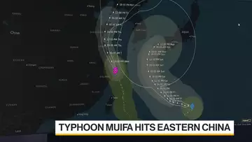 Typhoon Muifa Hits Eastern China