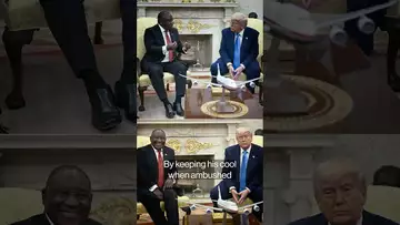 South Africa's Ramaphosa keeps his cool in clash with #Trump #politics
