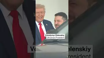 #Trump welcomes Zelenskiy to the White House #politics #shorts