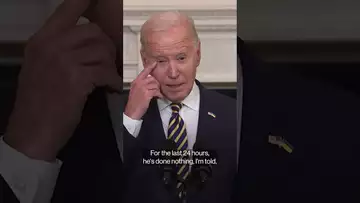 #trump is blocking the Immigration/Ukraine funding bill, Biden says #politics  #shorts