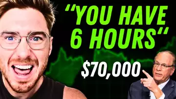 BITCOIN JUST BROKE $70,000 BUT BLACKROCK IS NOT GIVING UP!!!!!!! WE DON'T HAVE LONG!!!!