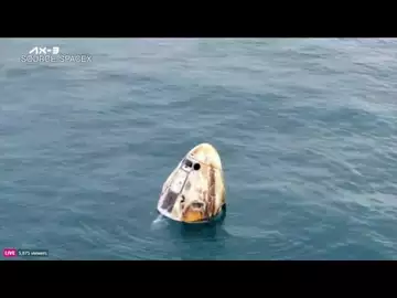 SpaceX Capsule Splashes Down in Atlantic Ocean