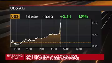 UBS to Cut More Than Half of Credit Suisse Workforce