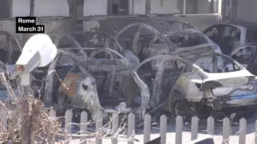 Fire breaks out at Tesla store in Italy