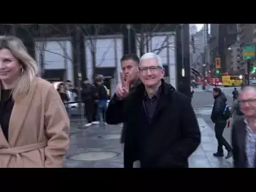 Apple CEO Tim Cook in New York for Vision Pro Event