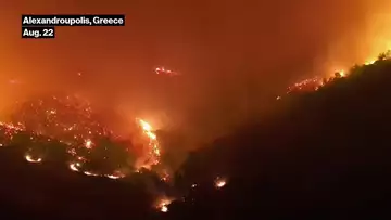 Wildfires Rage Across Greece