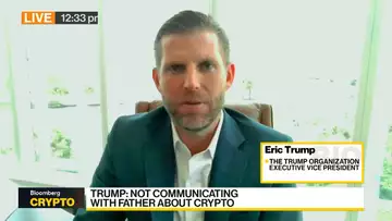 Eric Trump: Not Communicating With Father on Crypto