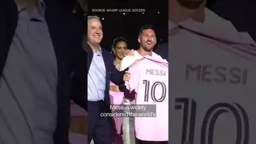 Lionel Messi takes the field for Inter Miami
