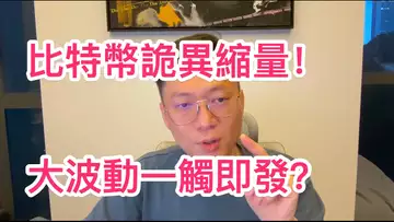比特幣詭異縮量!大波動一觸即發?