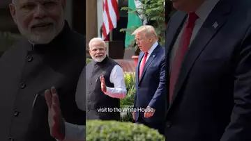 India's Modi to meet President Trump  #trump #modi #politics