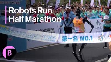 Humanoid Robots Run Half Marathon in Beijing