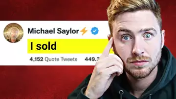IT happened Micheal Saylor has SOLD bitcoin - TIME TO GET OUT??