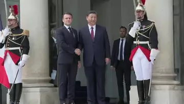 Watch: China's Xi Arrives in France for meetings with Macron