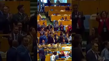 Breaking: United Nations delegates leave as Israel's Netanyahu gets ready to speak