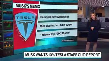 Musk Pauses Hiring, Wants to Cut Tesla Staff by 10%: Reuters