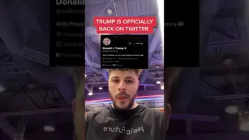 TRUMP IS OFFICIALLY BACK ON TWITTER!