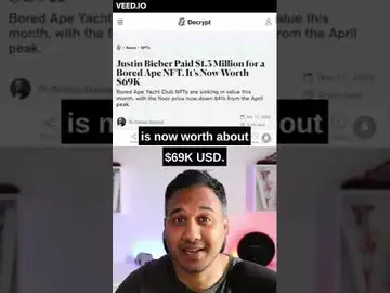 Justin Bieber's $1.3M Bored Ape NFT now worth $69K